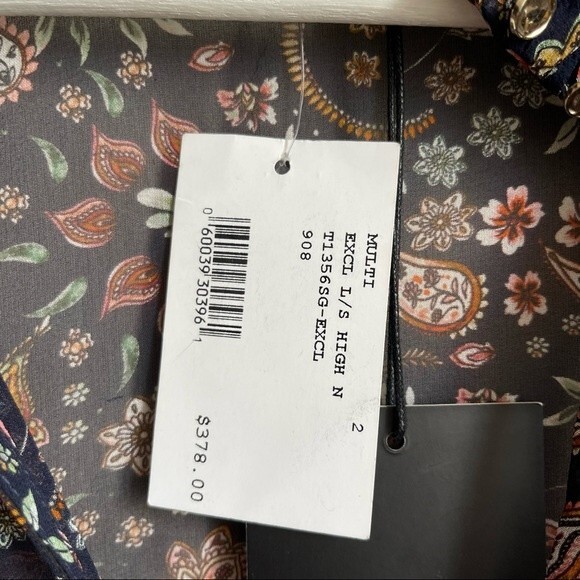 Nicholas floral silk blouse size 2 NWT - Picture 4 of 10